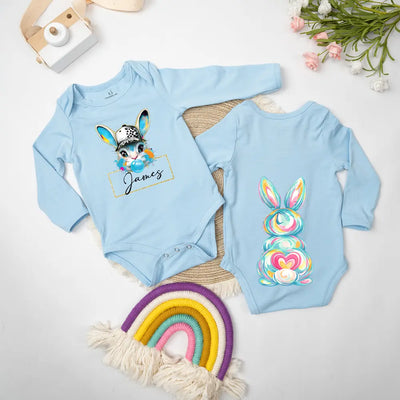 Custom Name Cute Easter Baby Onesie