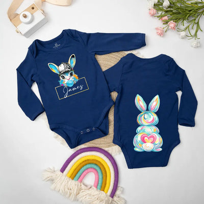 Custom Name Cute Easter Baby Onesie