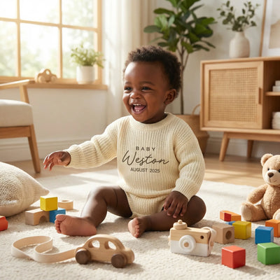 Custom Pregnancy Due Date Baby Romper