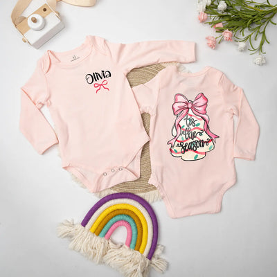 Custom 'Tis The Season' Christmas Baby Onesie