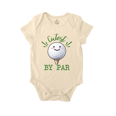 Cutest By Par Baby Bodysuit, Golf Baby Onesie