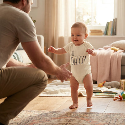 SwaddleAn™ 'Hi Daddy' Bodysuit, Daddy Baby Onesie