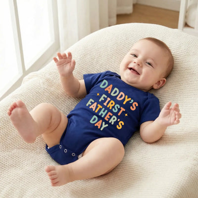 Daddy's First Father's Day Baby Onesie