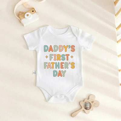 Daddy's First Father's Day Baby Onesie