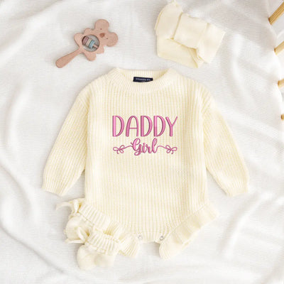 Daddy's Girl Baby Knit Romper