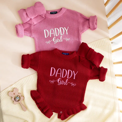 Daddy's Girl Baby Knit Romper