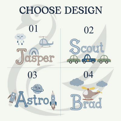 Dream Big Boys Embroidery Baby Blanket