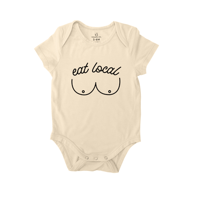 'Eat Local' Bodysuit | Funny Baby Onesie - SwaddleAn - 