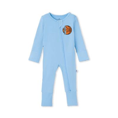 Embroidered Name Basketball Baby Pajamas