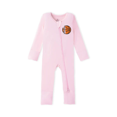 Embroidered Name Basketball Baby Pajamas