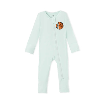 Embroidered Name Basketball Baby Pajamas