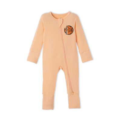 Embroidered Name Basketball Baby Pajamas