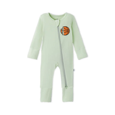 Embroidered Name Basketball Baby Pajamas