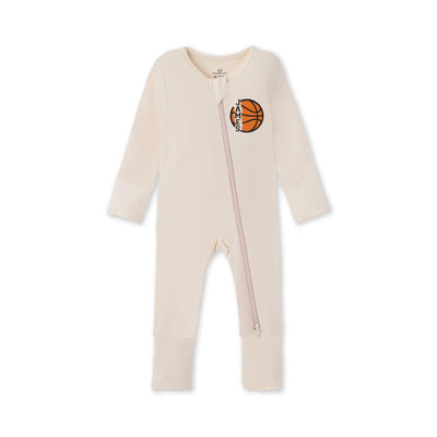 Embroidered Name Basketball Baby Pajamas