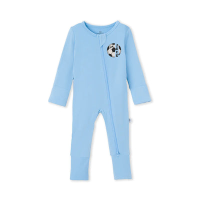 Embroidered Name Soccer Baby Pajamas