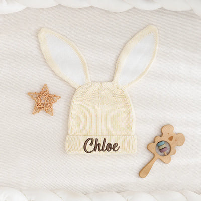 Embroidered Baby Easter's Day Bunny Beanie