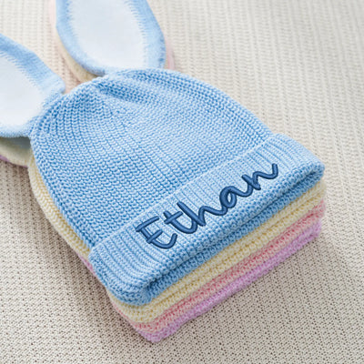 Embroidered Baby Easter's Day Bunny Beanie