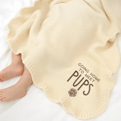 Going Home to Meet Puppy Baby Blanket is more than just a cozy wrap; it’s a beautiful announcement and a celebration of your growing family, designed to make that first meeting absolutely perfect.