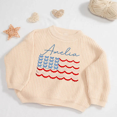 Personalized 4th of July Name Sweater