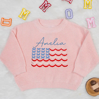 Personalized 4th of July Name Sweater