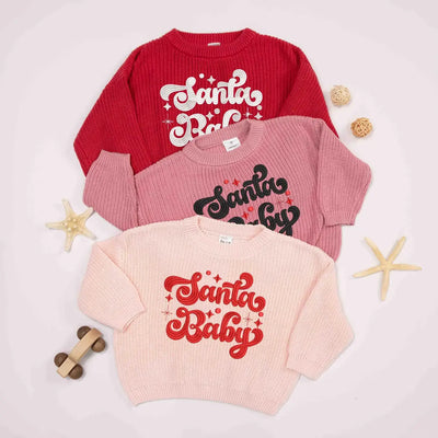 Embroidered Santa Baby Sweater
