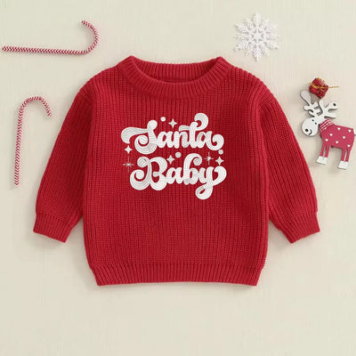 Embroidered Santa Baby Sweater