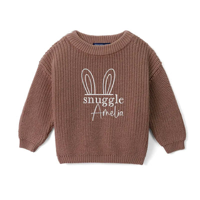 Embroidered Snuggle Bunny Baby Sweater