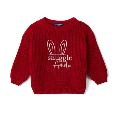 Embroidered Snuggle Bunny Baby Sweater