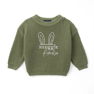 Embroidered Snuggle Bunny Baby Sweater