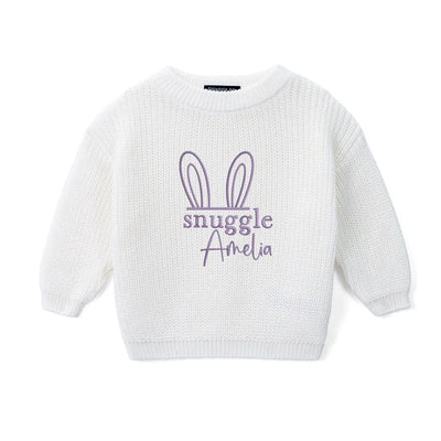 Embroidered Snuggle Bunny Baby Sweater