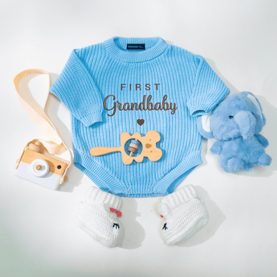 Embroidery First Grandbaby Baby Romper