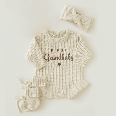 Embroidery First Grandbaby Baby Romper