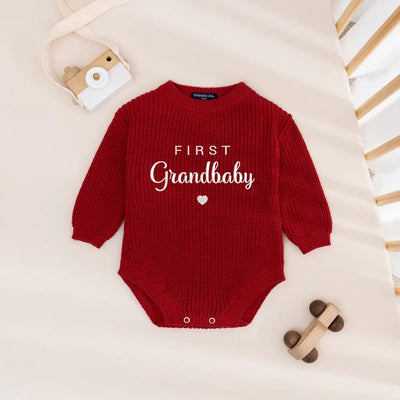 Embroidery First Grandbaby Baby Romper