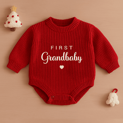Embroidery First Grandbaby Baby Romper