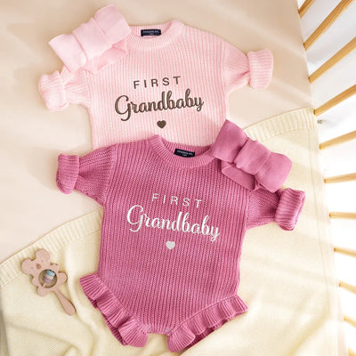 Embroidery First Grandbaby Baby Romper