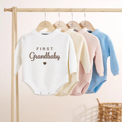 Embroidery First Grandbaby Baby Romper