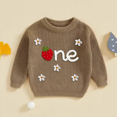 First Birthday Baby Sweater