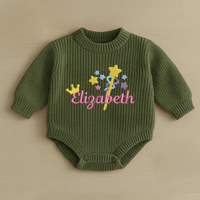 First Birthday Custom Embroidered Baby Romper