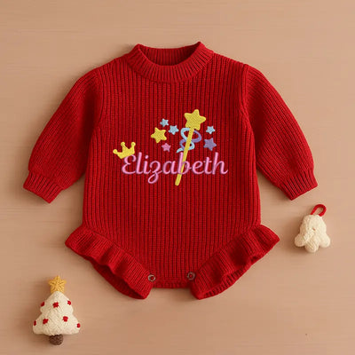 First Birthday Custom Embroidered Baby Romper