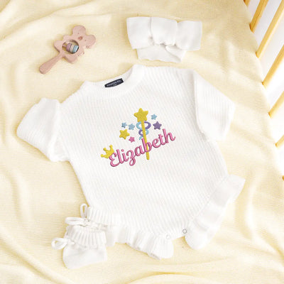 First Birthday Custom Embroidered Baby Romper