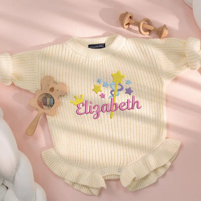 First Birthday Custom Embroidered Baby Romper