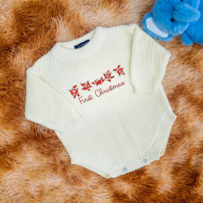 First Christmas Baby Santa Romper - SwaddleAn