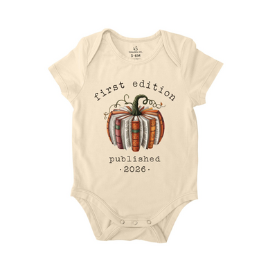 First Edition Est 2026 Bodysuit | Book Lover Bamboo Onesie
