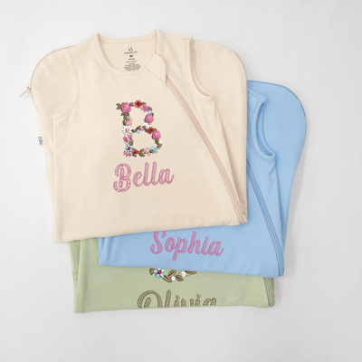 Personalized Embroidered Sleep Sack for a Timeless Keepsake SwaddleAn