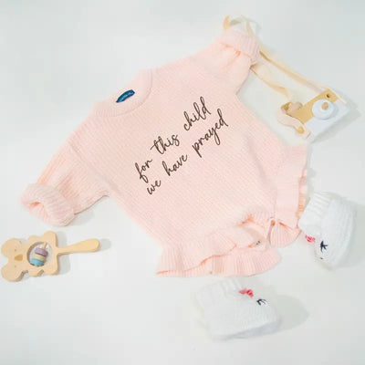 'For This Child We Have Prayed' Baby Romper