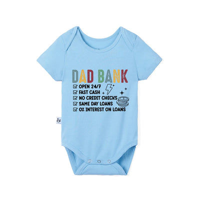 Funny Dad Bank Baby Onesie