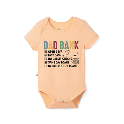 Funny Dad Bank Baby Onesie