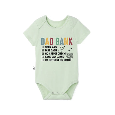 Funny Dad Bank Baby Onesie