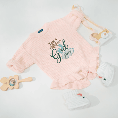 Gift from God Embroidery Custom Name Baby Romper