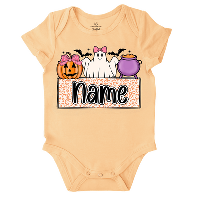 Personalized Halloween Girl Ghost Bodysuit